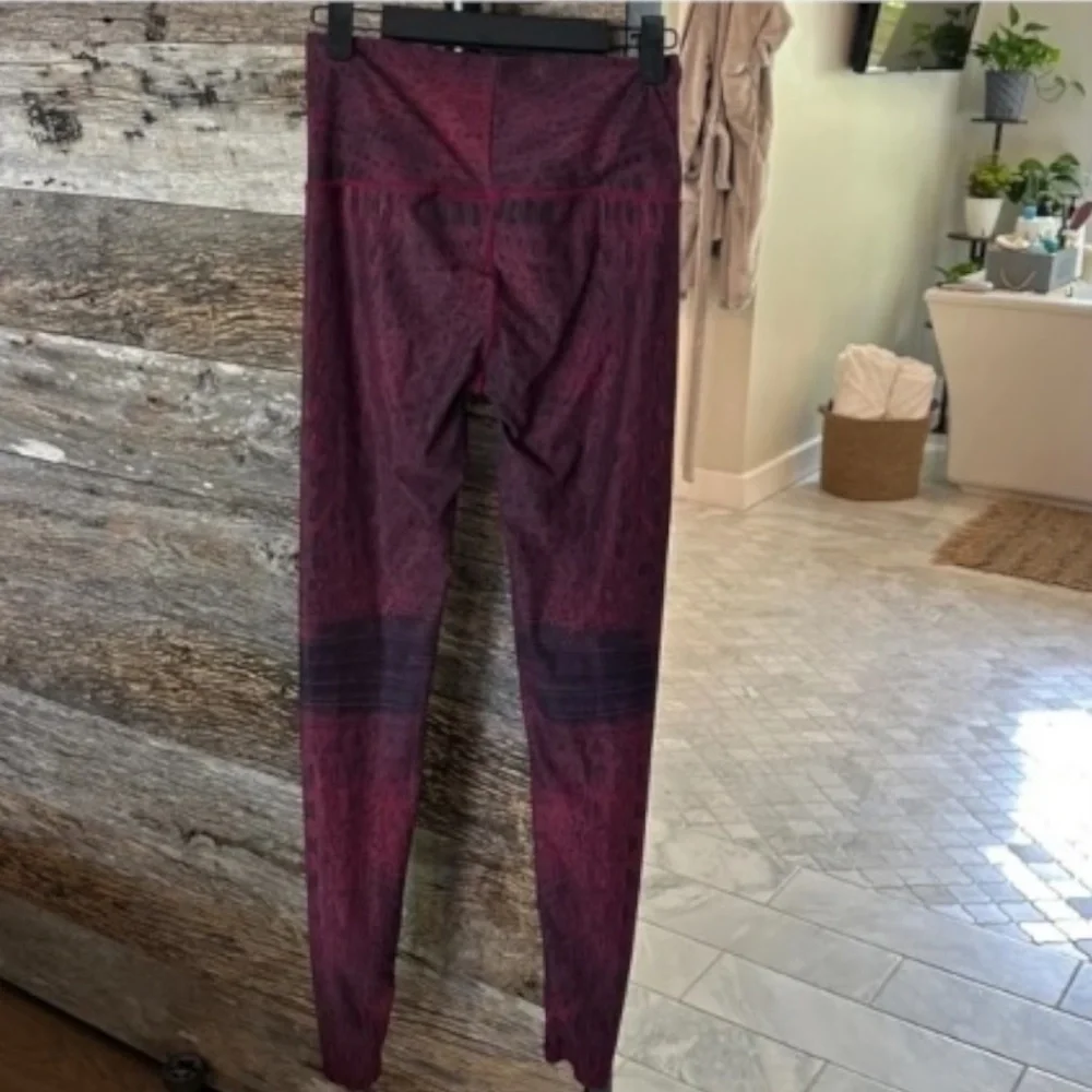 NIYAMA SOL Vintage Oxblood Leggings | Maroon Black | M